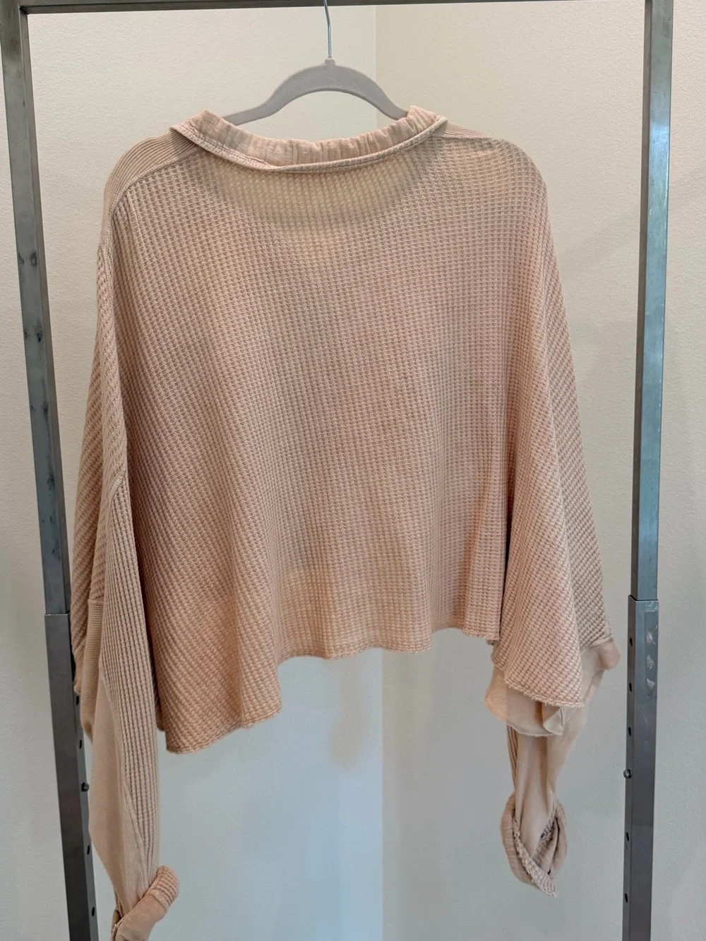 Free People Beige Knit Button-Up Jacket - Picture 4 of 5